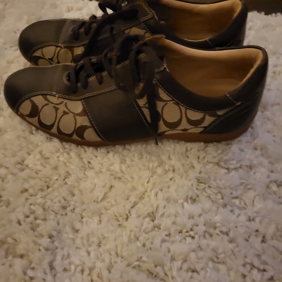 Coach Men's Meyer Monogrammed Shoes Sz 12 Excellent Condition - Picture 2 of 5